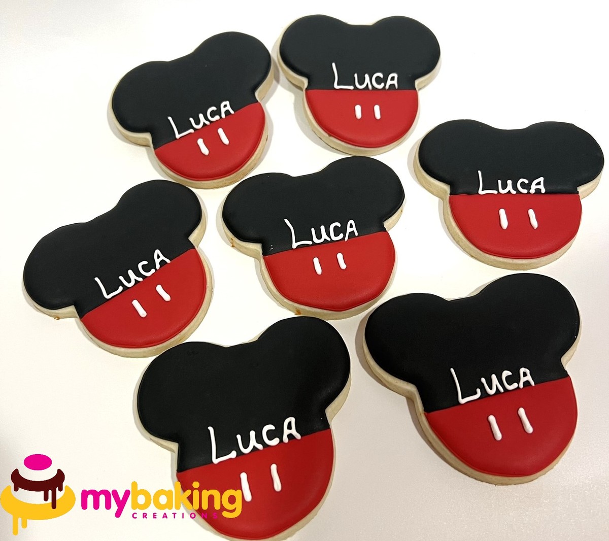 Custom hand-piped Mickey Mouse Disney cookies San Francisco